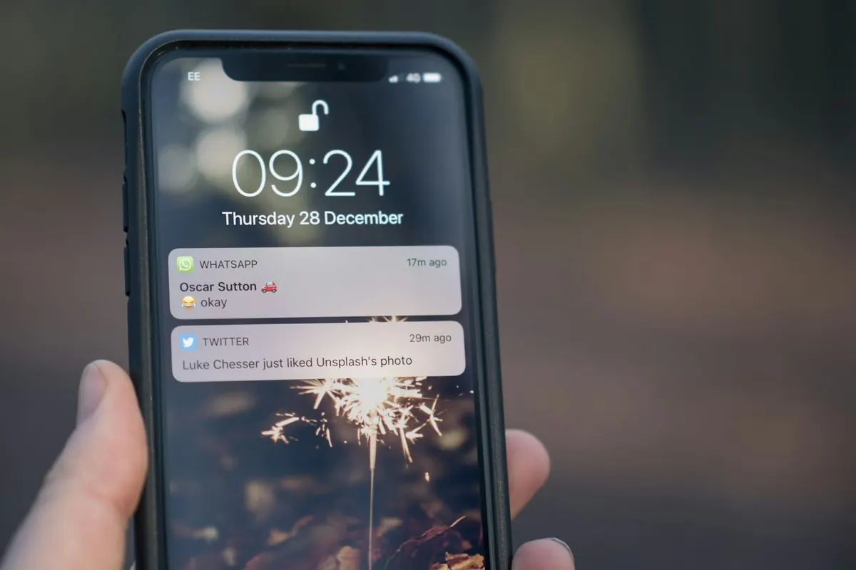 person holding phone