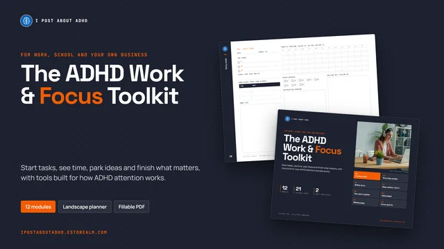 The ADHD Work & Focus Toolkit cover